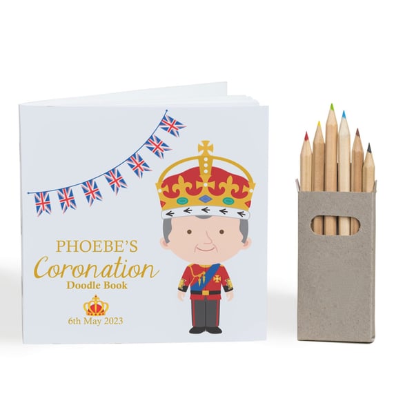 King Charles Coronation Doodle Book