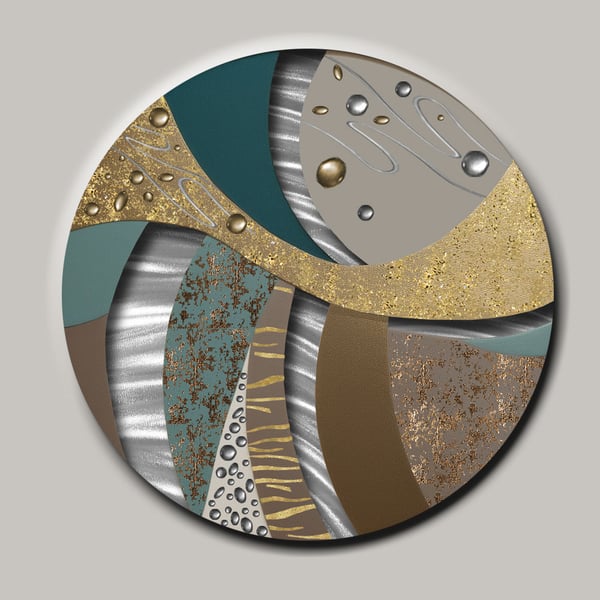 Teal Gold Lumina Art