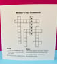 Mother's Day Card Crossword - Cryptic Crossword - Crossword Puzzle - Image 1