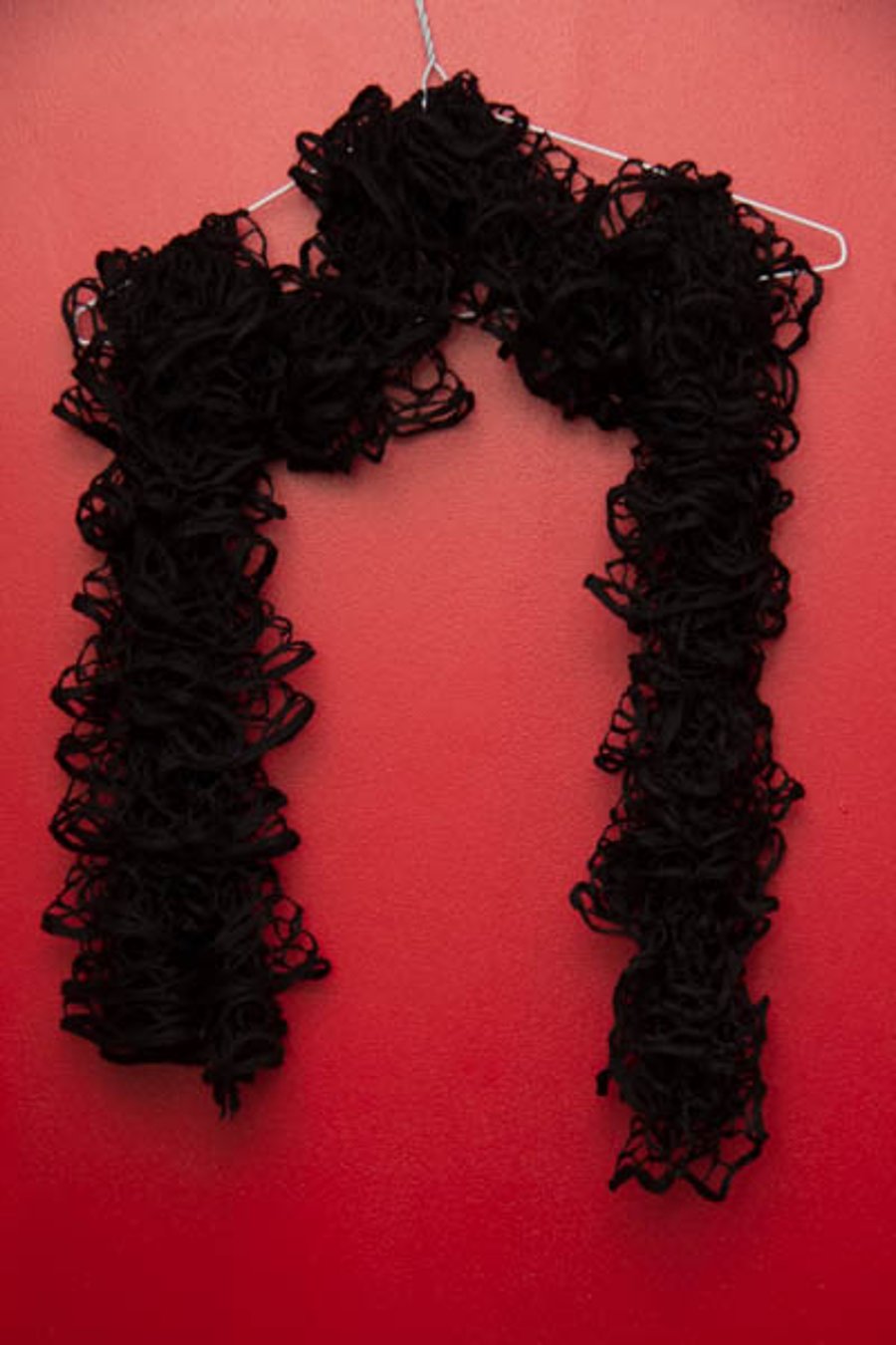 Black Lacy Effect Scarf