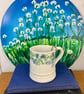 hand painted earthenware mug violets - Image 2