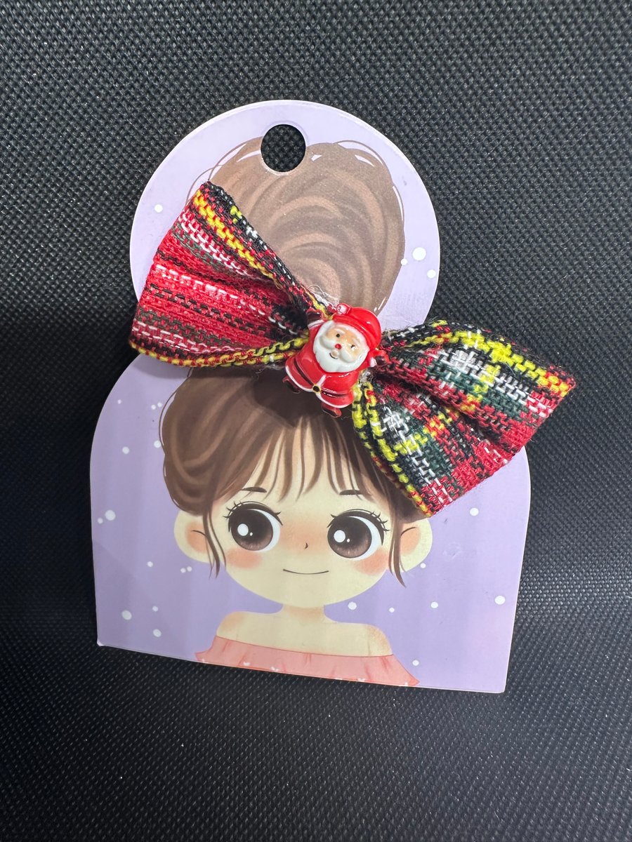 Christmas themes Hair Bows –  Alligator Clip Design