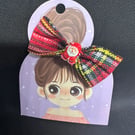 Christmas themes Hair Bows –  Alligator Clip Design