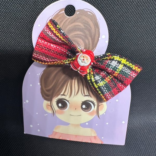 Christmas themes Hair Bows –  Alligator Clip Design