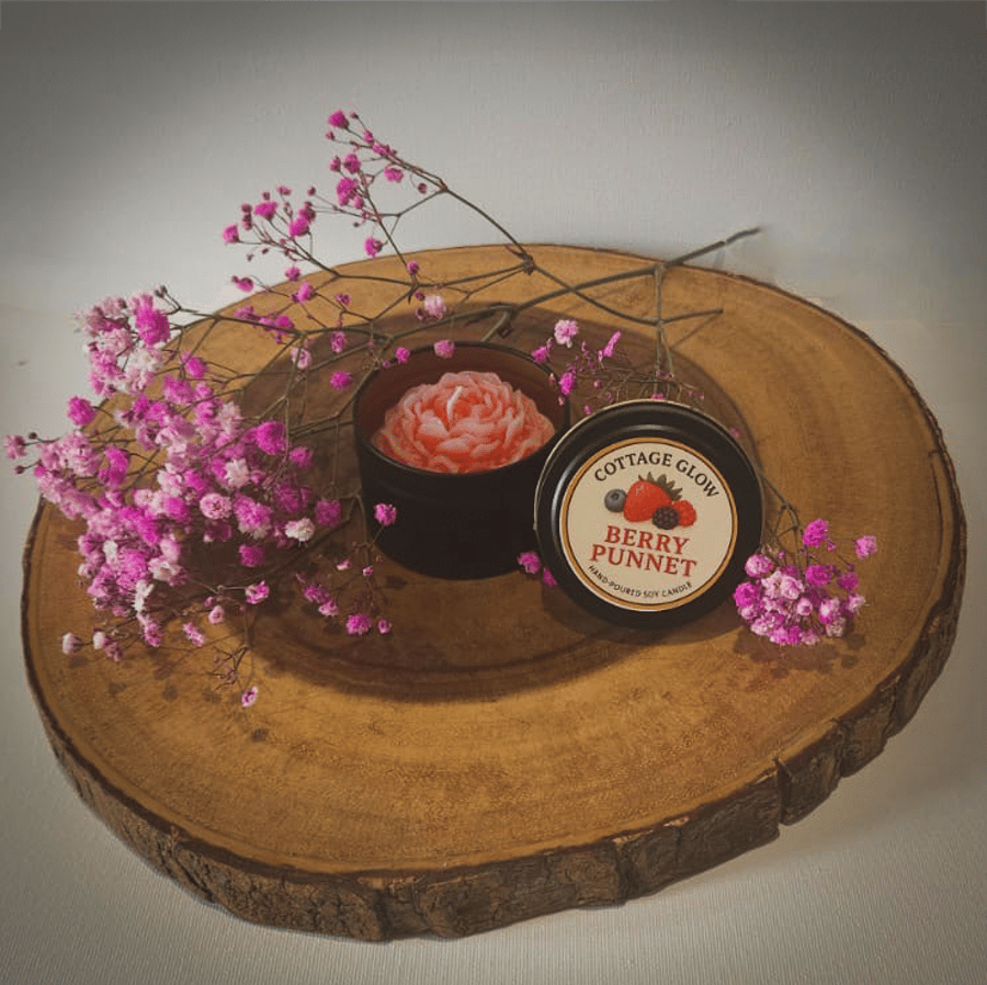 Berry Punnet Flower Candle