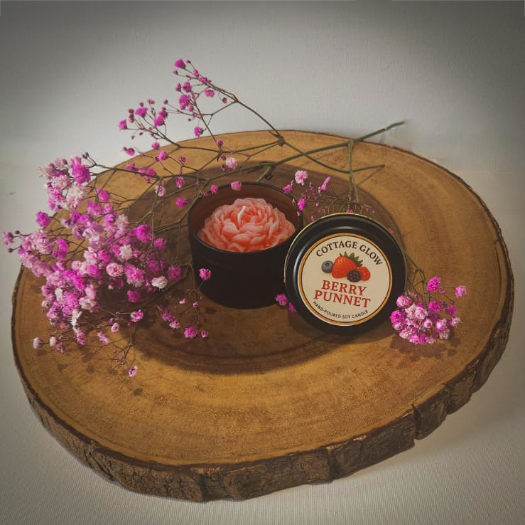 Berry Punnet Flower Candle