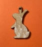 Bunny card with detachable decoration - Image 2