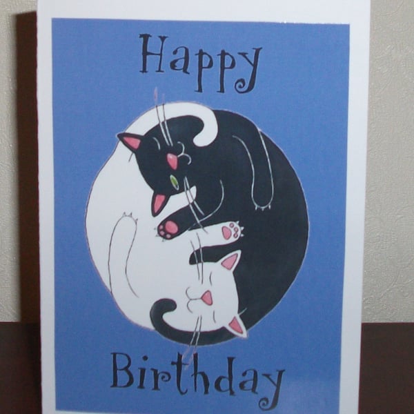 cat birthday card, cat birthday card, cat birthday card