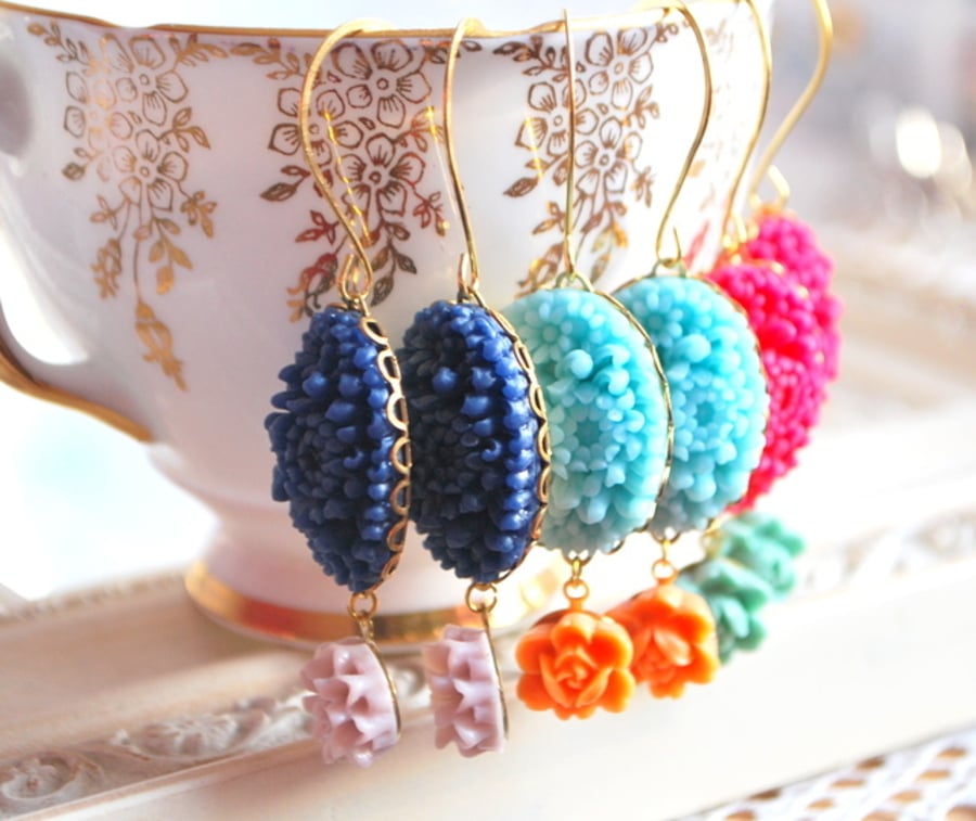 Gorgeous Cabochon Earrings