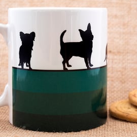 Green Dog Breed Coffee Mug Gift for Lover Owner Dachshund Westie Terrier Poodle