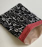 Large sandwich bag. Reusable and eco-friendly. Numbers and checks - Image 2
