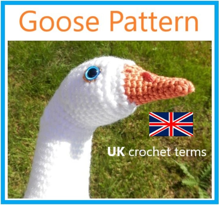 Crochet Goose Digital Pattern in UK terms
