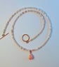 Pink Opal Necklace & Pendant, October Birthstone, Anniversary, Gift For Libra - Image 6