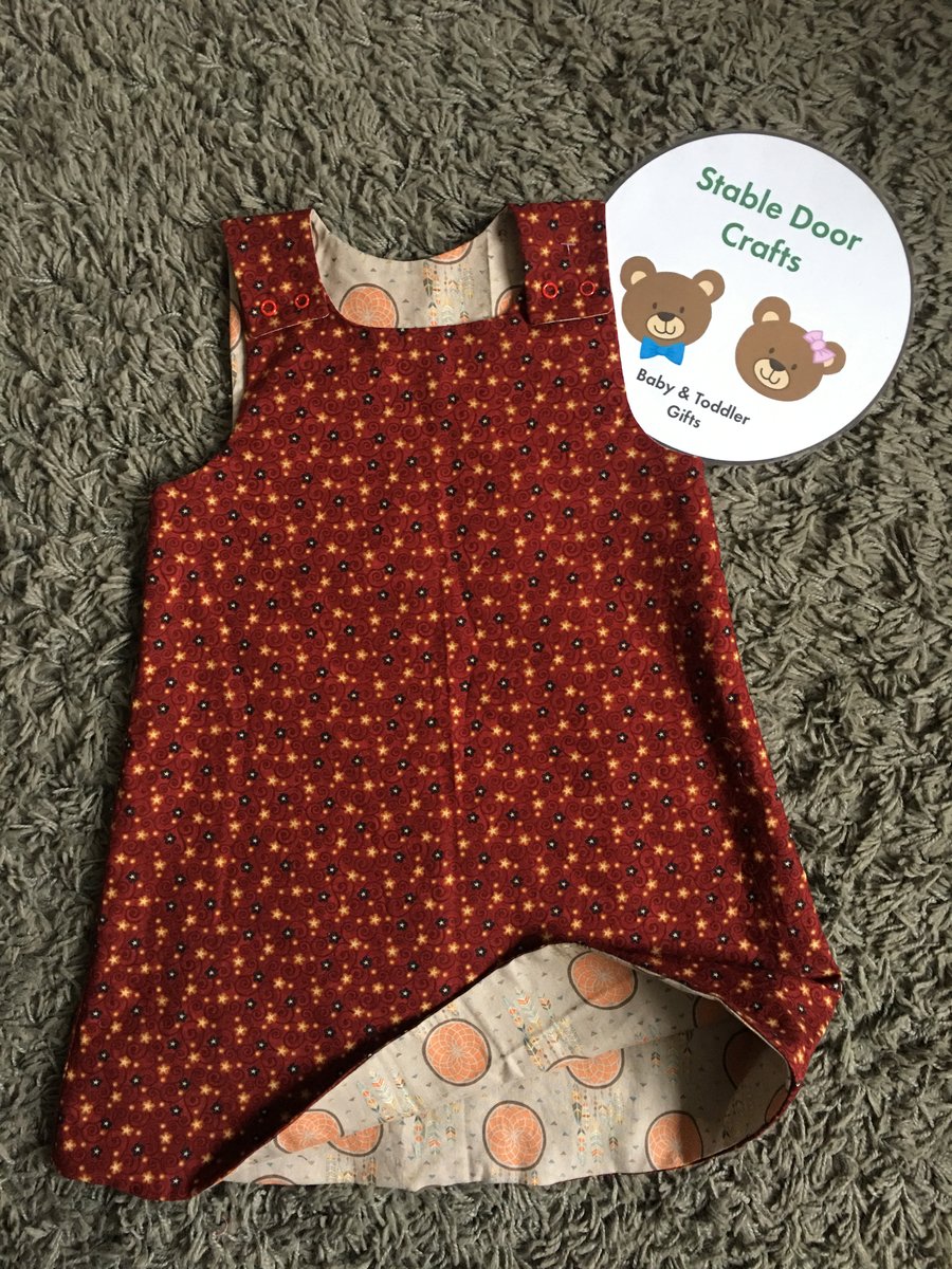 Reversible pinafore, (age 4 years) dream catcher