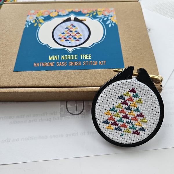 Mini Nordic Tree Cross Stitch Kit
