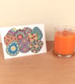 Greetings Card with Colourful Ukrainian Decorated Eggs - blank inside A-PYB - Image 9