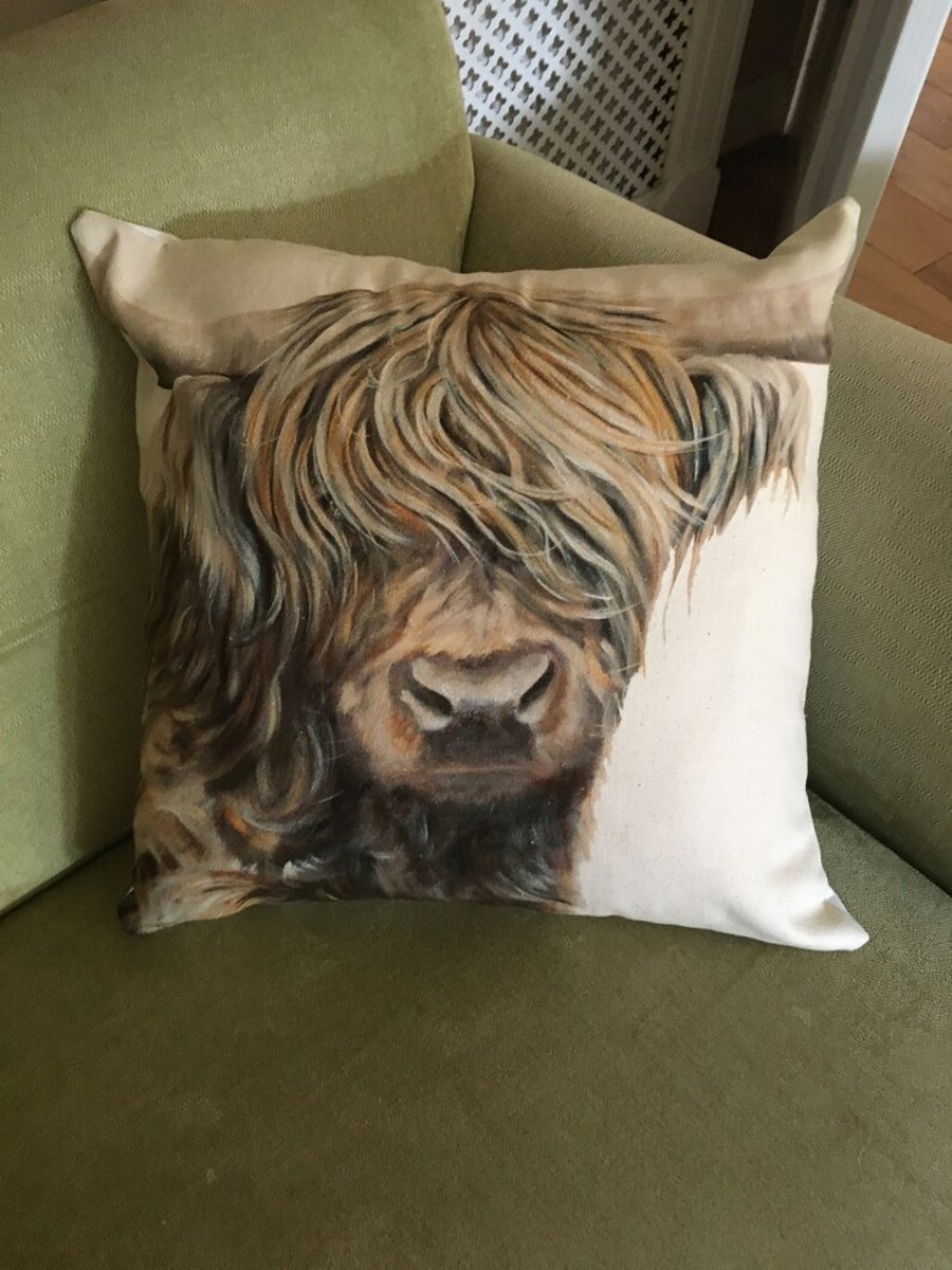 Highland Cow Cushion