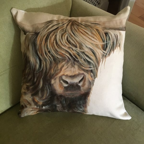 Highland Cow Cushion