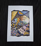 Abstract Zentangle Print - Unframed A4 Art - The Aura Of Fortune