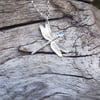 Dragonfly Aquamarine Necklace 