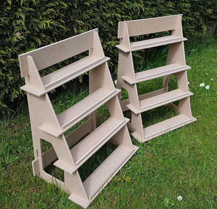 Display Stand - 4 shelf - flat pack - ideal for craft fairs Various lengths