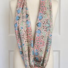 William Morris Hyacinth Infinity Scarf, 100% cotton 