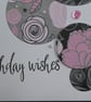 Large Birthday Card - Pink Floral Circles - Image 9
