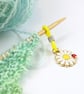 Daisy & Ladybird Enamel Needle Holder (Up to 4mm Needles)