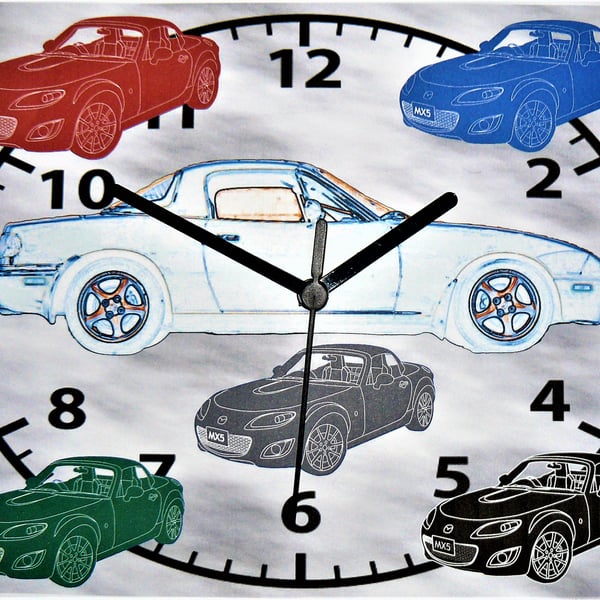 mx5 car wall hanging clock classic MX5 clock