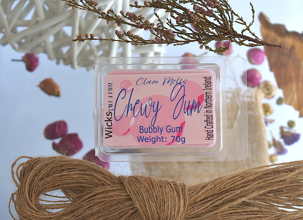 Chewy Gum Hand Poured Soy Wax Clam Melt