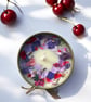 Black Cherry Soy Wax Candle Vegan Hand Poured 5oz Gold Tin