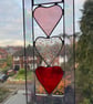 Stained Glass Three Heart Panel - Image 2