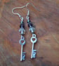 Steampunk keys earrings - Image 4