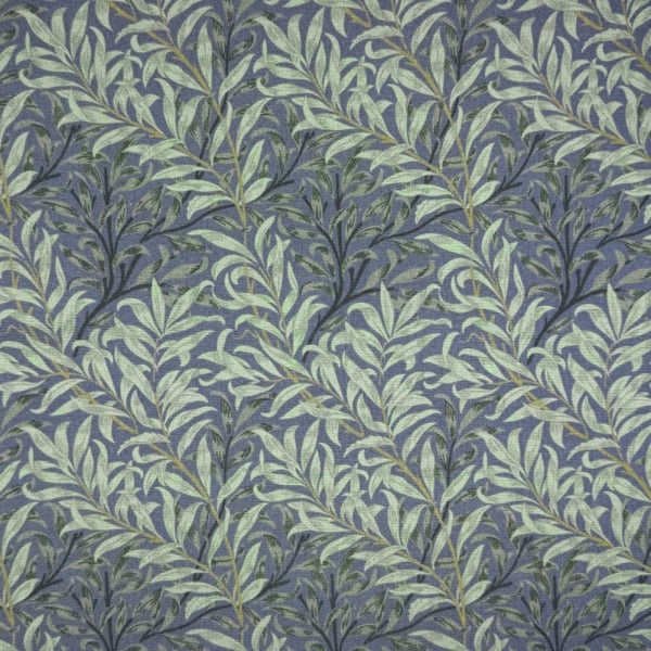 250 x 145cm William Morris Water Resistant OVAL  Tablecloth  Willow  Dark Grey