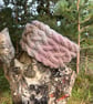 Hand knitted, lined headband featuring Celtic knot pattern SUMMER SEA - Image 9