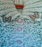 Chunky mint green loopy girls cardigan  - Image 2