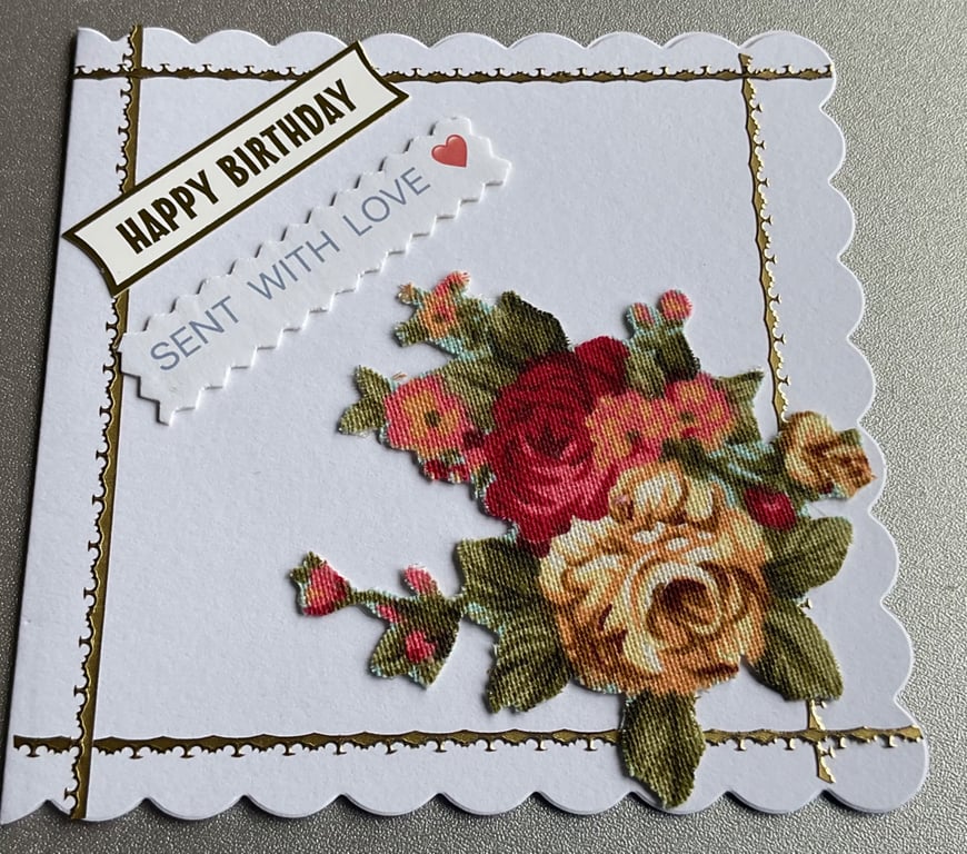 A pretty Birthday card for someone special 