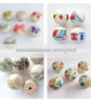 Pink 4cm door knobs, hand painted and flower decoupaged, 3 in total  - Image 8