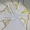 SALE ITEM!! Fused glass bunting