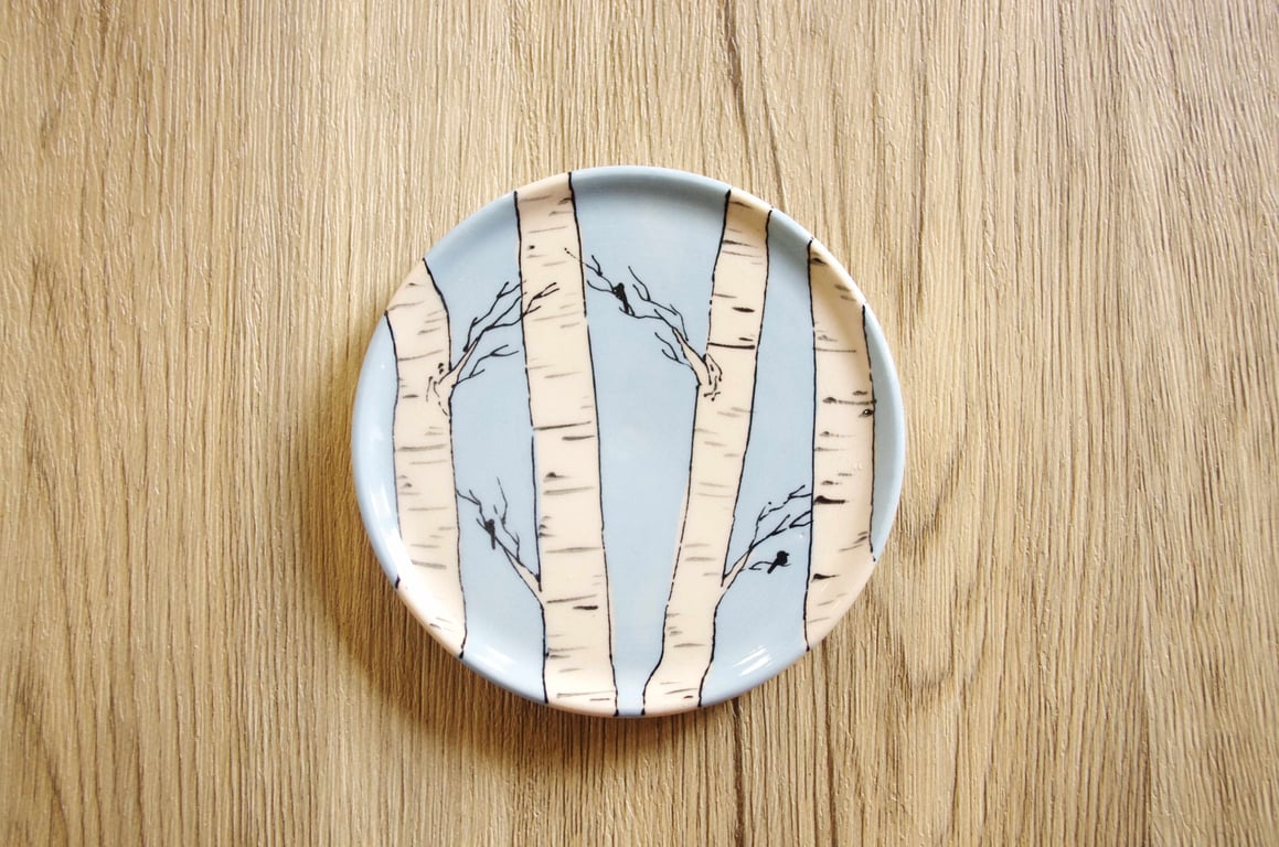 Coaster - Birch Trees and Birds