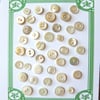 40 Vintage Mother of Pearl Buttons