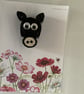Quilled Donkey Fridge Magnet - Image 1