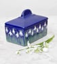 Snowdrop Butter Dish - Hand Painted - Image 7