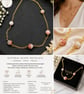 Handmade Pink Botswana Agate Gemstone Bracelet Gold Plated Gift for Her