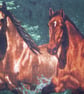 Two Wild horses galloping through a stream cushion - Image 3