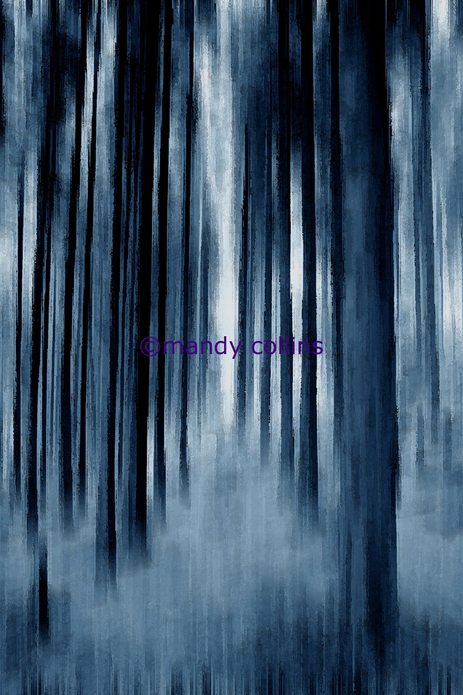 "Indigo Trees" - A4 Archival Matte Giclee print