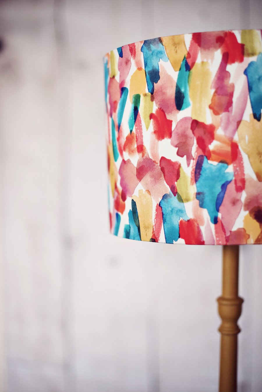 15cm Rainbow Lamp Shade Bright Cotton Fabric Lampshade