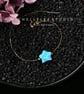 Large Yellow Star 3D Fire Opal Bracelet with 925 Sterling Silver Chain - Image 10