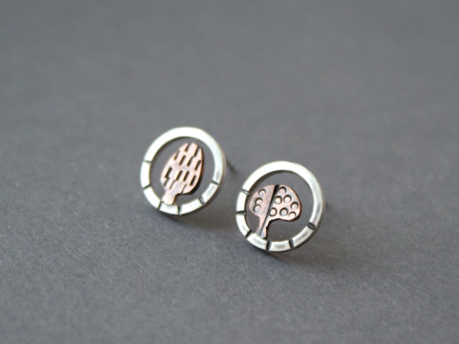 Woodland walk stud earrings