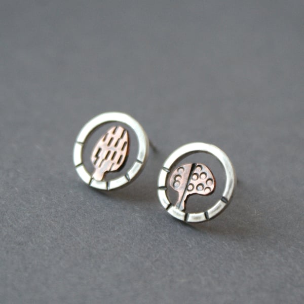 Woodland walk stud earrings